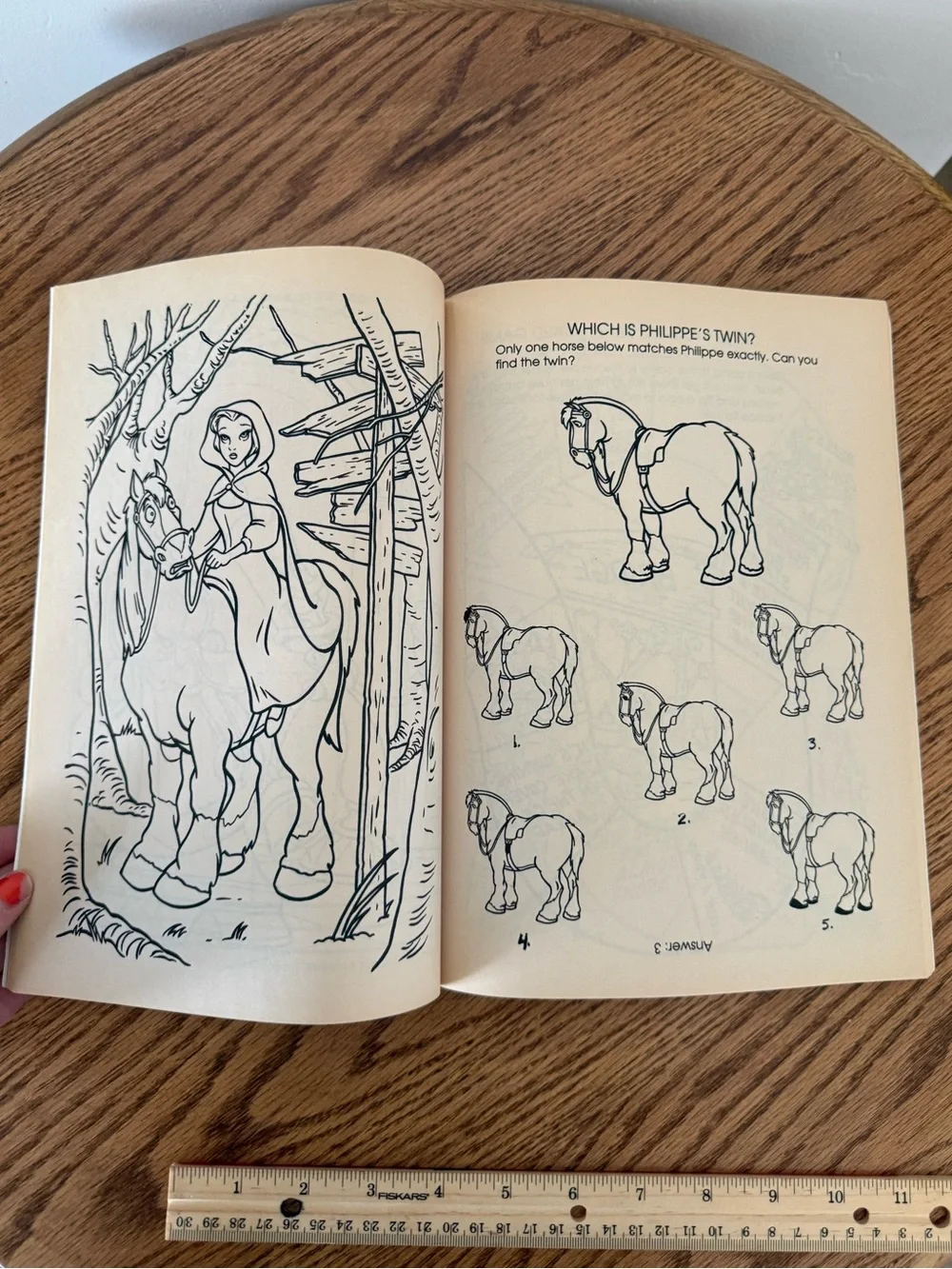 Vintage 1991 Disney Beauty and the Beast big color and activity book. Never used
